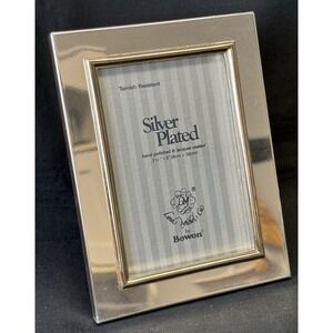 Loui Michel Cieby Bowon Silver Plated 3.5" x 5" Picture Frame Tarnish Resistant